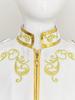 Boys Halloween Medieval Prince Costume Gold Embroidered Jacket Retro Palace Court Uniform