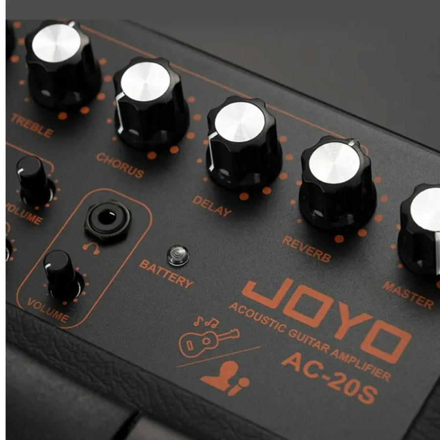 JOYO AC-20S 20W Acoustic Guitar Combo Amplifier with Chorus/Delay/Reverb Effects & Mic Input