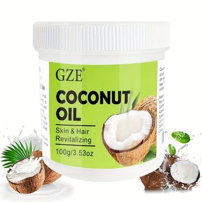 GZE Kokosöl Kaltgepresst Jungfräulich Haut- und Haarpflege Nagelmassage Cocos Nucifera Öl Trägerstoff 100g