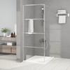 VidaXL Shower Wall Screen Partition Shower Cabin Bathroom Interior Splash Resistance Silver 80x195 Cm 152135