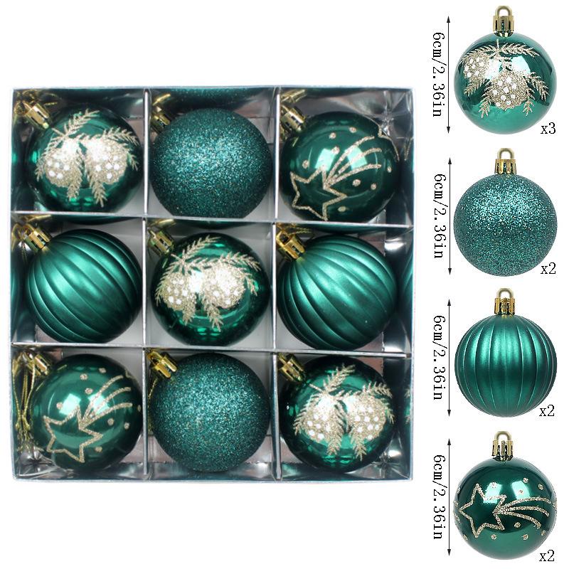 Xiyin Multicolor Christmas Tree & Window Hanging Ball Set