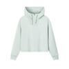 White Knitted Loose Hoodie Women Tops F11W613212F-TQ