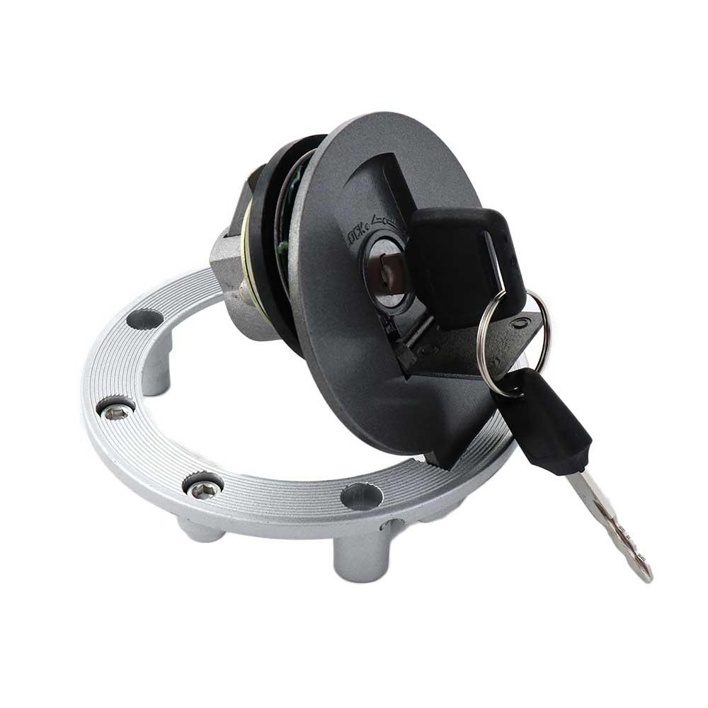 XJR400 Stainless Steel Motorbike Oil Tank Cap With 2 Keys Fuel Cap Motorcycle Gas Tank Cover