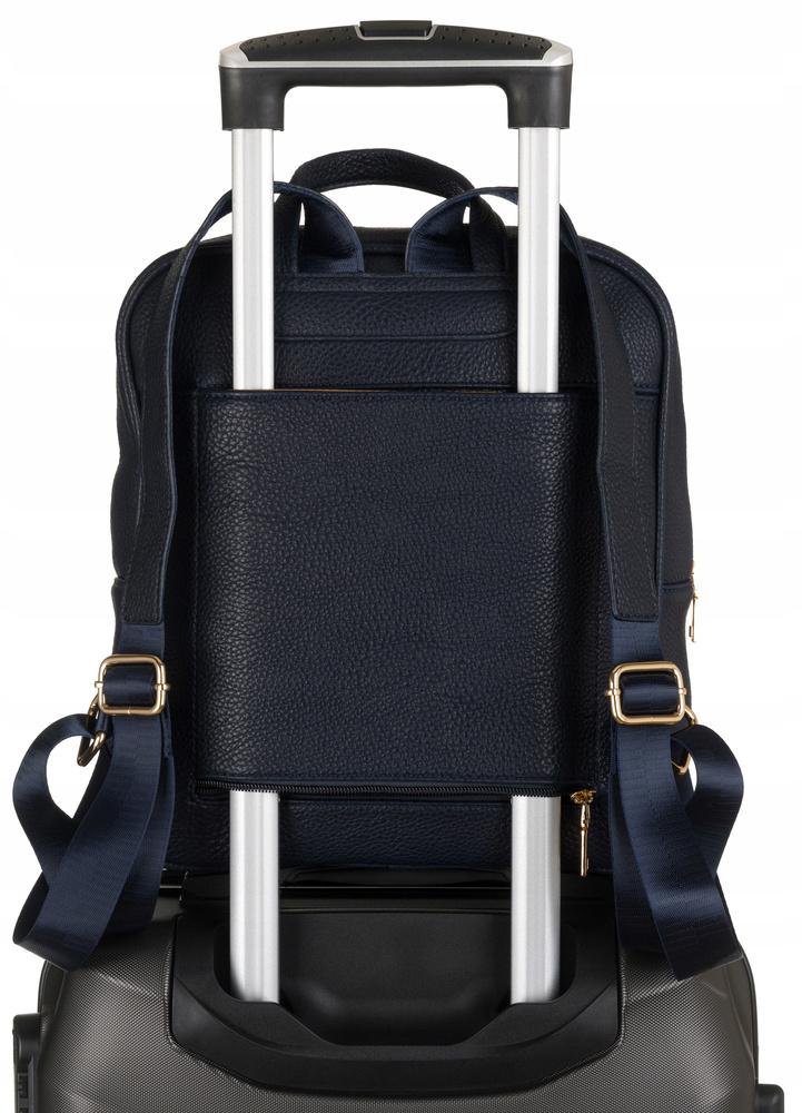 Spacious women's backpack made of eco-leather - Peterson