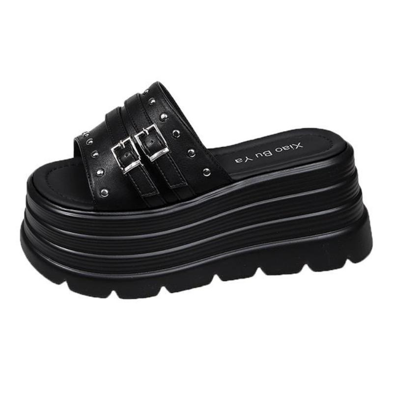 Mode 8cm Mode Hohe Moderne Hausschuhe Neu Sommer Hohe Qualität Damen Gladiatorensandalen Plateau Lässige Hausschuhe für Damen Damenschuhe