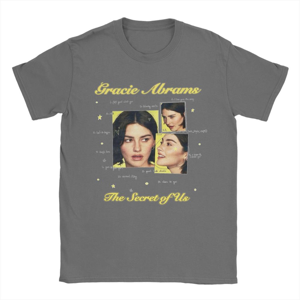 Gracie Abrams The Secret Of Us Tour 90s Men's T Shirt  Funny Tee Shirt Short Sleeve O Neck T-Shirt Pure Cotton Clothing