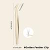 Golden Feather Clip