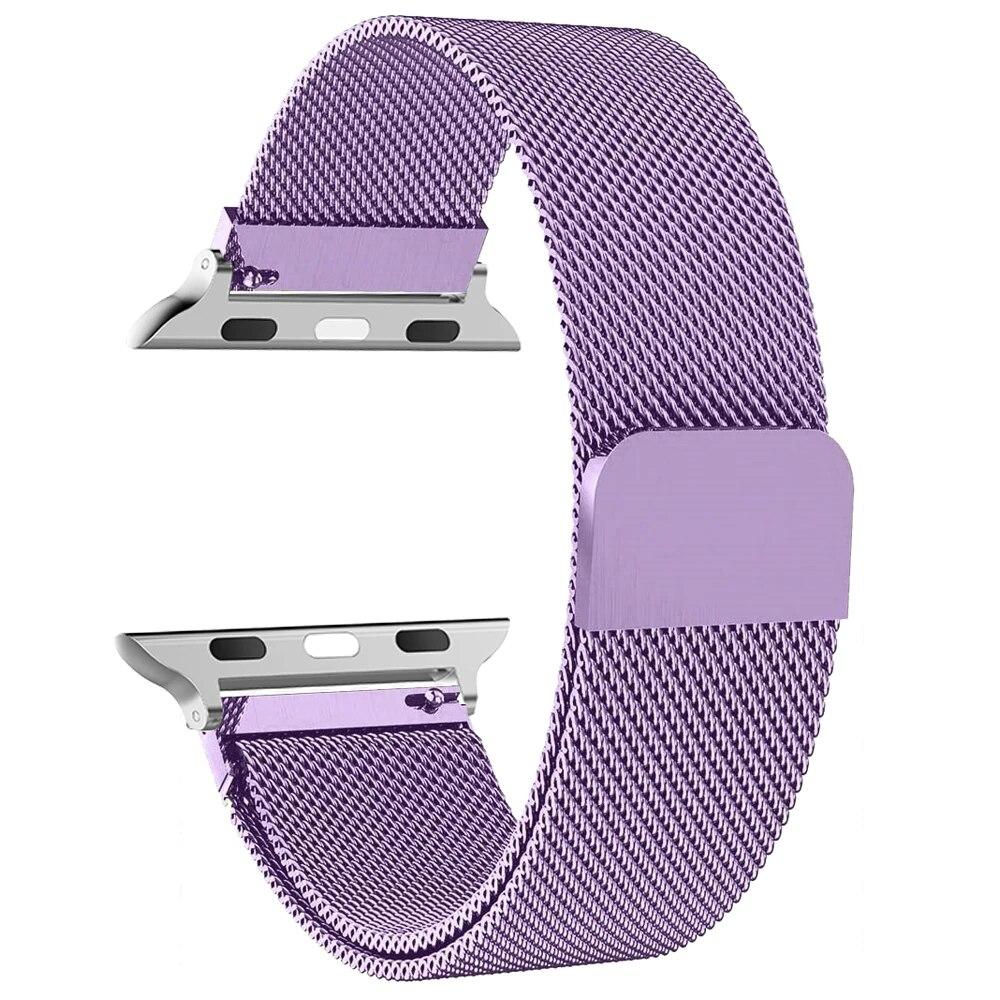 Milanese Loop Band for Apple Watch Strap Ultra 49mm 45mm 44mm 41mm 40mm Metal Wristband Bracelet Iwatch Series 3 4 5 6 7 8 9 SE