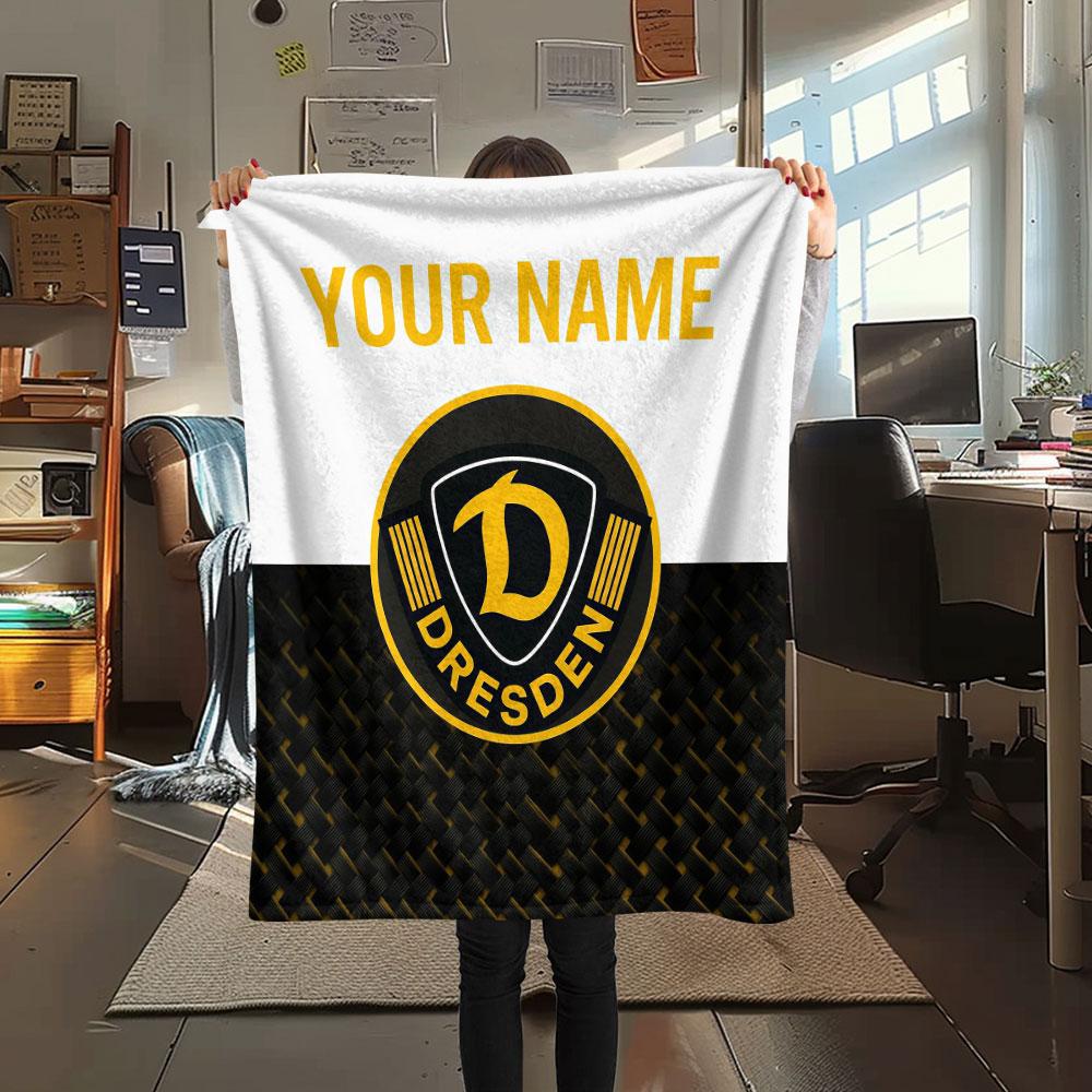 Custom Name,SG Dynamo Dresden Printed Flannel Blanket, soft throw for bedroom sofa, washable, Christmas present, great gift.