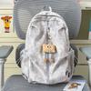 Schoolbag new backpack women's travel lightweight schoolbag girls college students design sense niche ins lightweight spring outing backpack