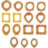 15 Pcs Mini Gold Frames, Mini Vintage Frames, Small Gold Picture for Wall Collage, Vintage Style Photo for Home Decor,Gifts