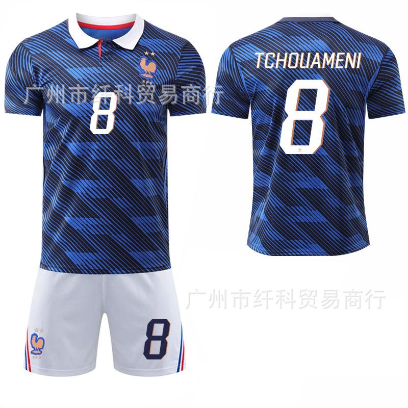 2026-27 World Cup France home football jersey 7 Dembele 11 Olise white pants No. 10 Mbappe jersey
