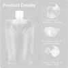 30/50/100ML Thickened Travel Size Refillable Pouch Portable Cosmetic Squeeze Bag for Lotion Shampoo Shower Gel Facial Cleanser