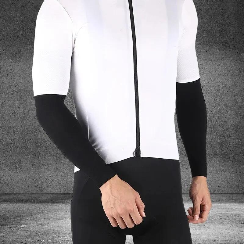 Maniche Sportive in Seta di Ghiaccio Protezione Solare UV per Ciclismo Viaggi all'Aperto Corsa Palestra Fitness Maniche Fresche Estive
