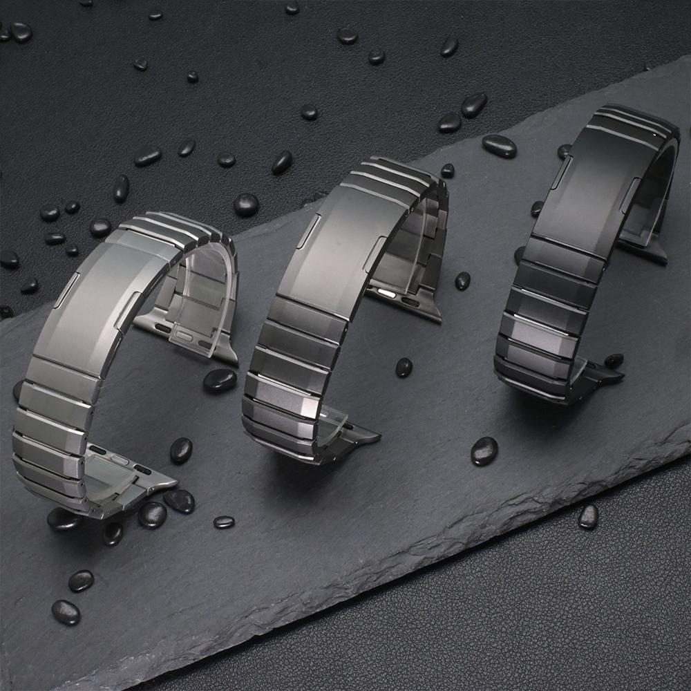 Stainless Steel Band for Apple Watch Ultra 2 49mm 46mm 45mm 44mm 42mm 41mm 40mm 38mm Quick Fit Straps For Iwatch 10 9 7 8 Se 6 5