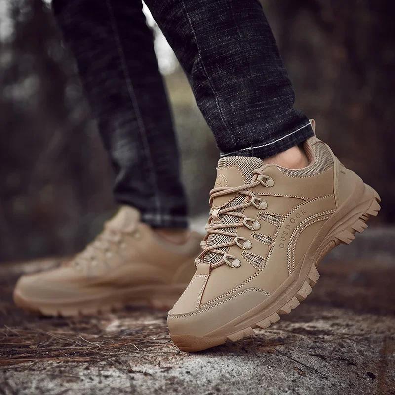 Herren Taktische Stiefel Atmungsaktiv Sicherheit Wüste Herren Marke Armee Stiefel Outdoor Klettern Wanderschuhe Größe Plus Rutschfester Jagdstiefel