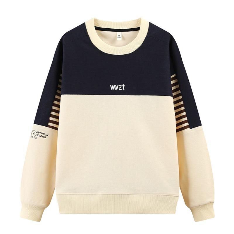 

Мужская футболка с длинным рукавом, весна-осень, новый трендовый бренд, цветная толстовка с круглым вырезом, свободная рубашка, мужская футболка, верх 4XL