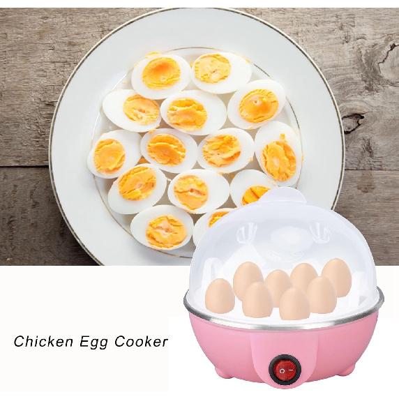 350W Electric Egg Cooker, 7 Egg Capacity Rapid Egg Cooker for Hard Boiled, Poached, Scrambled, or Omelets, Auto Shut Off Feature, with Water