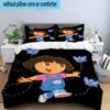 3PCS The Explorer Do-ra Adventure 3pcs Bedding,Including 3PCS Duvet Cover And 2pcs Pillowcases Perfect for Christmas,Ideal for Bedroom, Dormitory