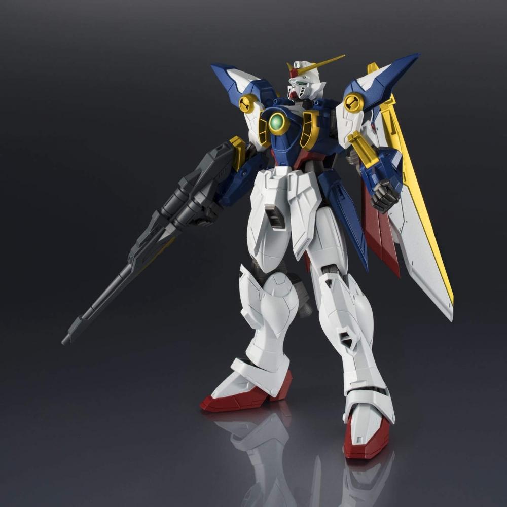 Bandai Geister GUNDAM UNIVERSE Mobile Report Gundam W XXXG-01W WING GUNDAM ca.. 155 mm große, bewegliche Figur aus ABS und PVC, bemalt