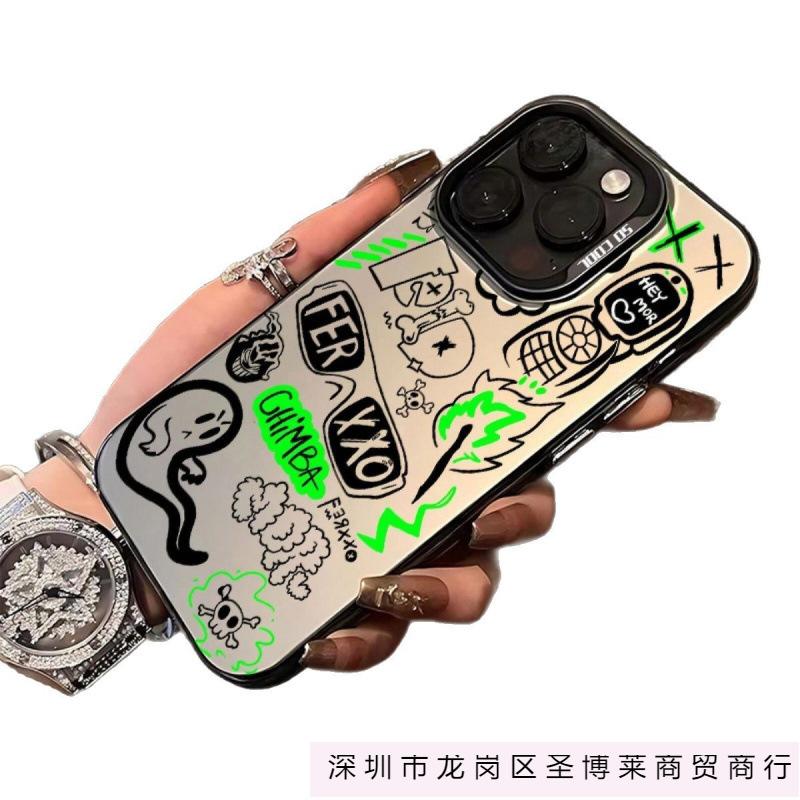 Ghost Phone iPhone15 Apple 14promax Phone Case 16pro/13 Colored Silver 12 Advanced 11 Explosion