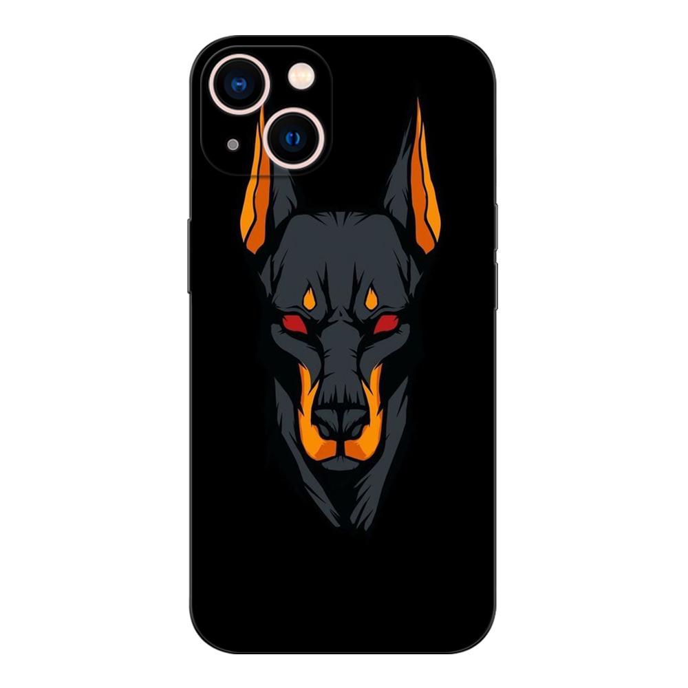 Black Tpu Case For Xiaomi Mi 11i 5G Redmi Note 11 11S Pro PLUS 4G 5G Cover Doberman