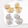 Ins Style Water Wave Irregular Earrings Unique Design Exaggerated Shell Stud Earrings Fashion Women Jewelry