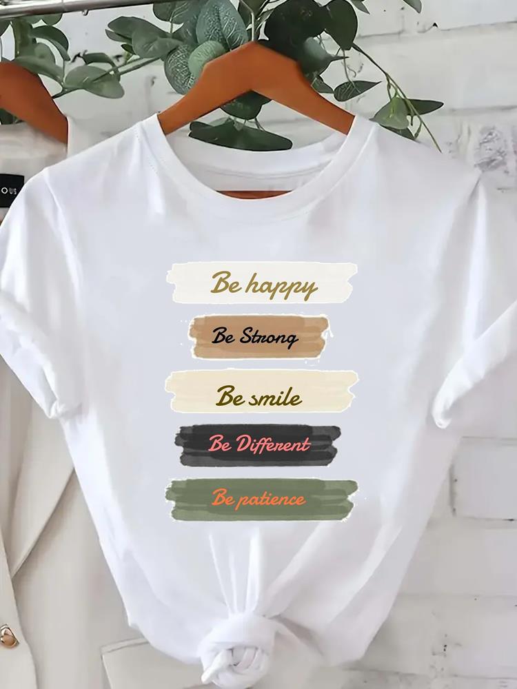 (Asian Size) trend flower love heart o-neck Lady Fashion Women Graphic Tee Short Sleeve T-shirts Casual Clothing Printed Female Top T Shirt