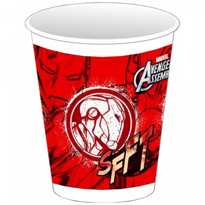 Avengers Assemble Plastic Iron Man 200ml Party Cup (Pack of 8)
