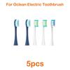 5 pezzi di ricambio per spazzolino elettrico Oclean per Oclean X Pro / X / Z1 / F1 / One / Air 2 testine per spazzolino elettrico sonico