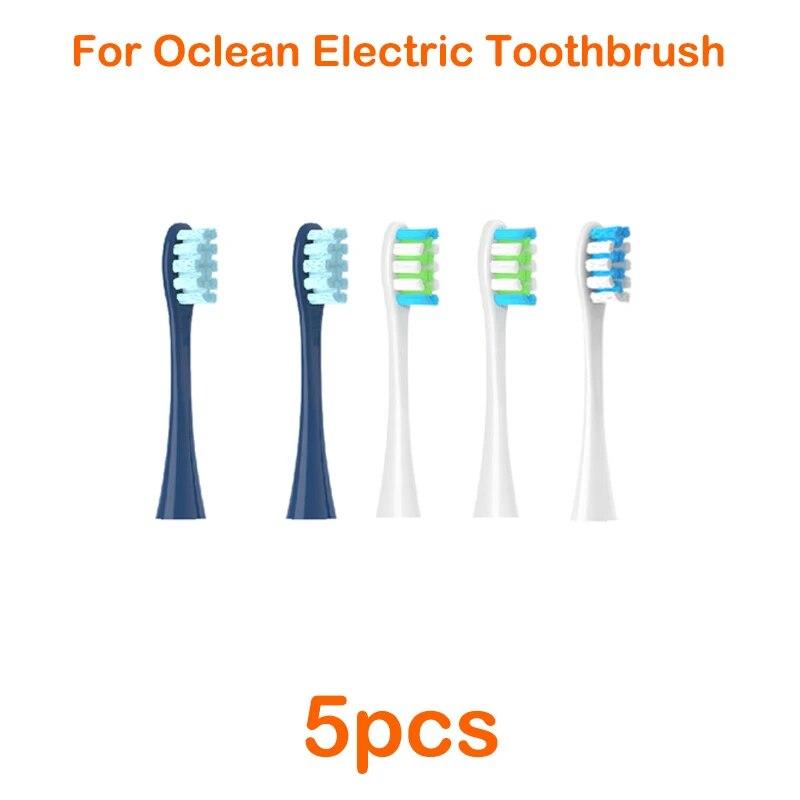 

5 шт. сменные насадки для электрических зубных щеток Oclean для Oclean X Pro/X/Z1/F1/One/Air 2 насадки для электрических зубных щеток Sonic 5pcs2