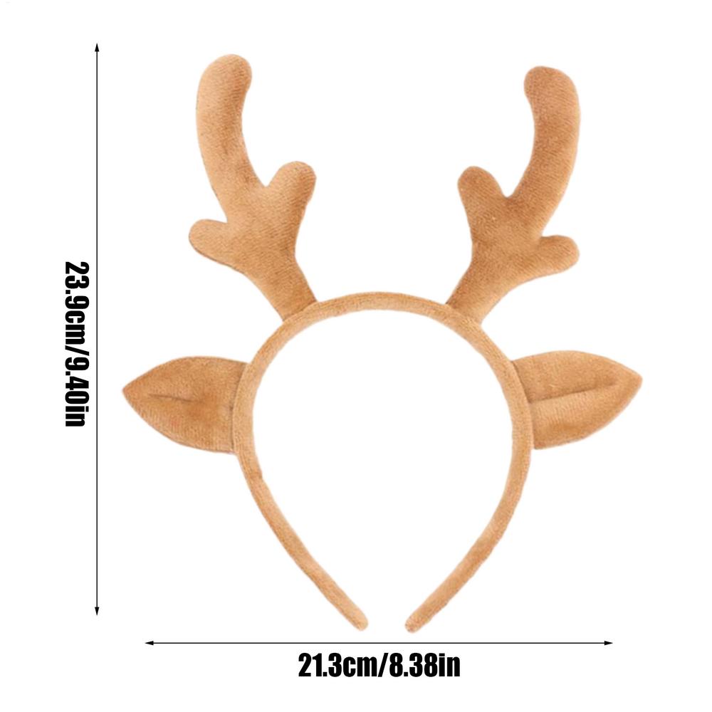 Antlers Headband Christmas Dress Up Headdress Dress Up Headband Costume for Kids Teens Adults Collectors Costume Parties Themed