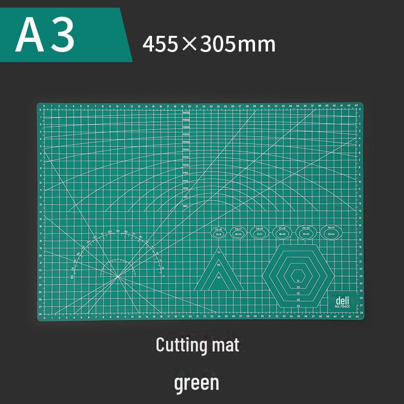 Deli 78400 Green PVC A4 High Strength Cutting Mouse Pad