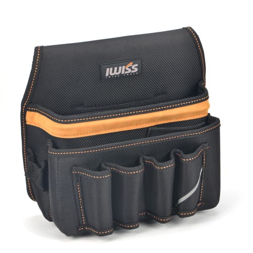 

IWISS Tool Bag, Tool Storage, Waist Bag with Belt, Electrician s Waist Bag, 600D Oxford Fabric, LM-78011