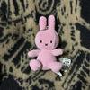 Kawaii Miffy Keychain Miffy Rabbit Doll Pendant Corduroy Little Rabbit Keychain Plush Cute Rabbit Figurine