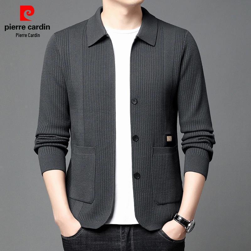 Pierre Cardin 2025 Pánská oboustranná ležérní bunda s kapucí - Podzimní móda pro muže středního věku