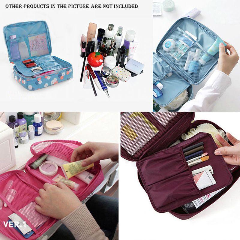 Storage Makeup Bag Toiletry Case Hanging Wash Pouch Cosmetic Travel Organizer