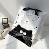 1pcs Linen Shopper Reusable Tote Cute Cats Print Grocery Storage Bag Portable Large Capacity Shoulder Bag Shoulder bag