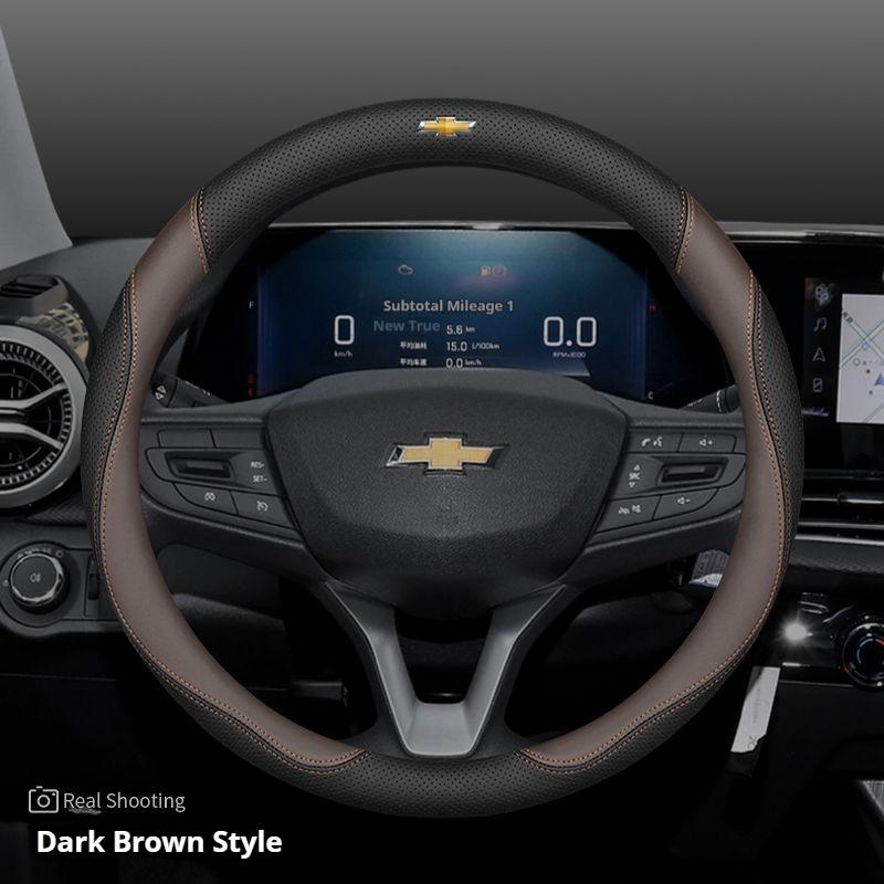 Leather Car Steering Wheel Cover for Chevrolet Corsa Groove Impala Matiz Beat Volt 1 Optra Lacetti Malibu Xl Epica Accessories