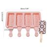 Ices Stick Ices Cream Mold Tray Ices Cubes Making Tool Circle Pattern Silicone Popsicles Mold Baby Food Ices Maker