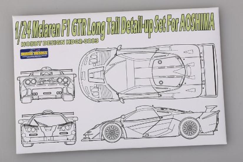 

Hobby Design McLaren F1 GTR Long Tail Деталировка Набор Aoshima 1/24 HD02-0283