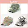 Cotton Washable Camouflage Baseball Cap With Curved Brim For Summer Casual Wear