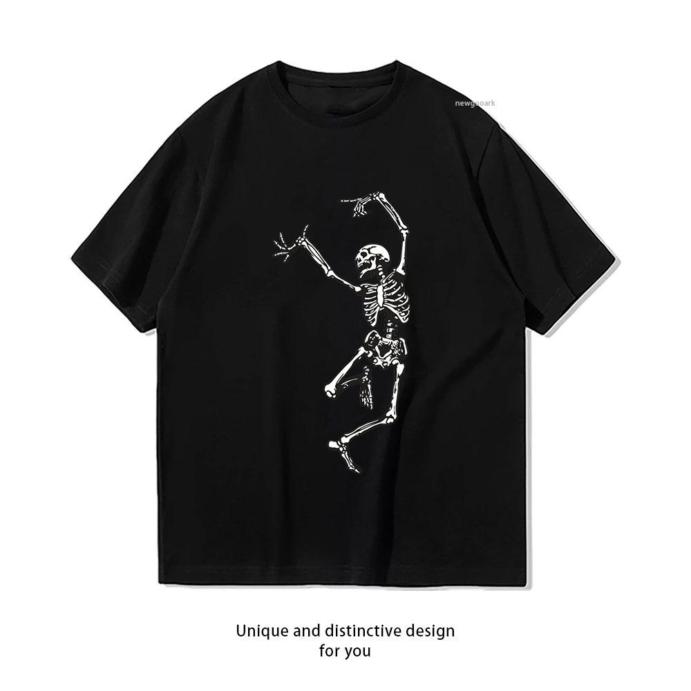 Dance With Death Shirt Woman Man Casual Cotton Printed T Shirts Adult Streetwear Camisetas Tops Tee Creative