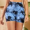 Women's Tie-Dye Seamless High-Waisted Yoga Shorts - Summer Fitness Sportswear