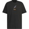 Adidas Alphabet Logo Crew Neck Casual Pullover Short Sleeve T-Shirt Men Tops Black JC6791