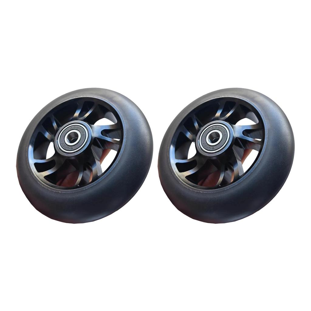 Antilock Bearing Technology PU Tires Aluminum Alloy Rims Smooth Glides Heavy Duties 10cm Skateboard Wheel Scooter Wheel