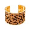 Simple Graffiti Retro Open Bracelet, High-End Women'S Wide-Faced Bracelet, Personalized Trendy And Cool Jewelry.