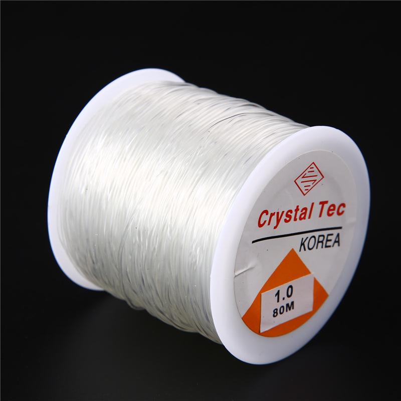 100m Crystal Elastic Thread: Transparent Beading Cord for DIY Pearl and Crystal Bracelets