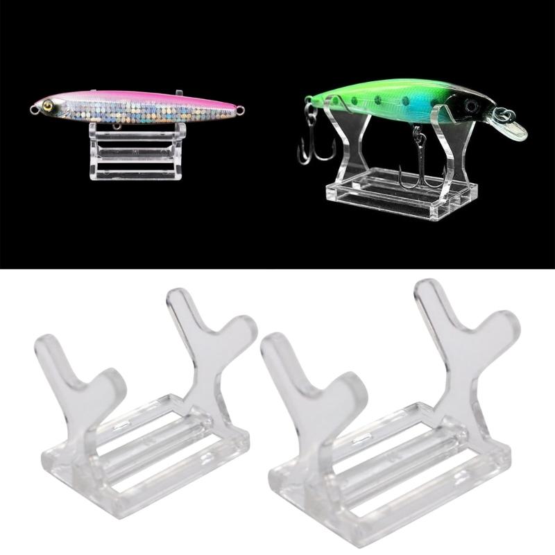 Clear Fishing Lure Showing Stand Compact Fishing Baits Holder Showing Stand Baits Wobbler Display Shelf Easy To Use