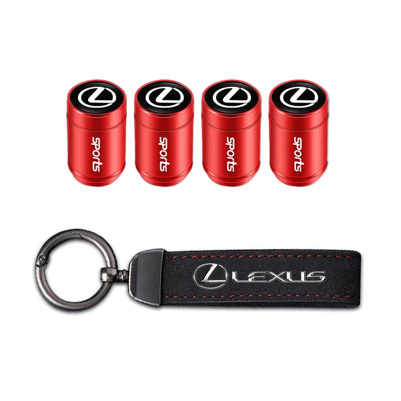 Car Tire Wheel Valve Caps Cover/Car Key Chain Ring Keychain For Lexus RX300 IS200 IS250 ES350 Ct200h UX250h NX300h RX350 ES300h